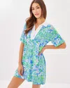 Lilly Pulitzer Upf 50+ Alden Dress In Sunwashed Blue Plumes In Bloom