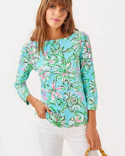 Lilly Pulitzer Upf 50+ Callison Top In Multi Sun Of A Bun
