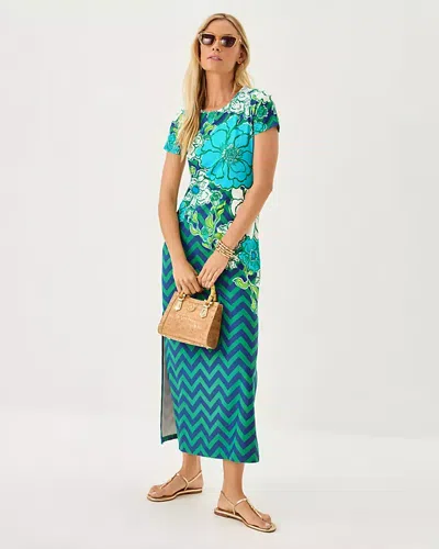 Lilly Pulitzer Upf 50+ Chillylilly Kaden Maxi Dress In Green