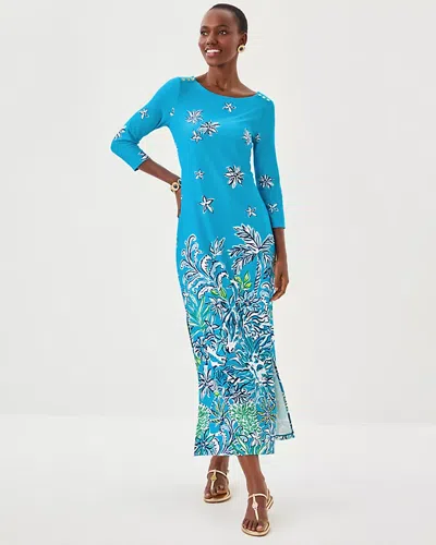 Lilly Pulitzer Upf 50+ Chillylilly Seralina Maxi Dress In Blue