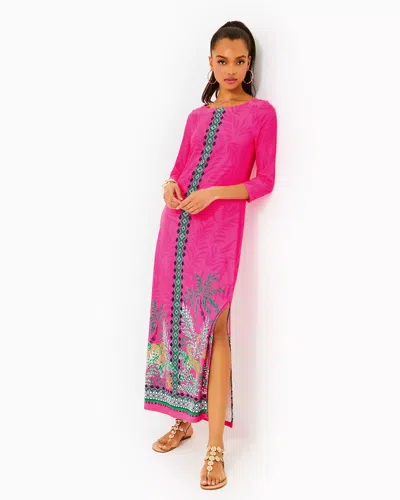 Lilly Pulitzer Upf 50+ Chillylilly Seralina Maxi Dress In Multi Wild Side Engineered Chillylilly