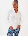 Lilly Pulitzer Upf 50+ Delphine Zip-up Jacket In Resort White