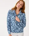 Lilly Pulitzer Upf 50+ Eleni Pullover In Blue
