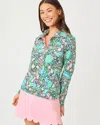 Lilly Pulitzer Upf 50+ Eleni Pullover In Green