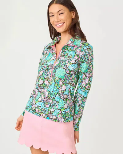 Lilly Pulitzer Upf 50+ Eleni Pullover In Green