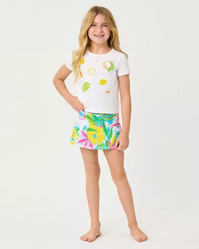 Lilly Pulitzer Kids' Upf 50+ Girls Mini Aila Skort In Multi