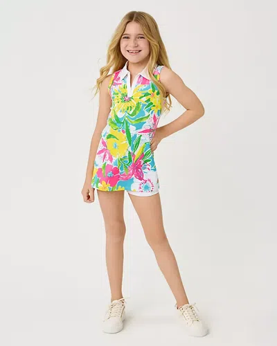 Lilly Pulitzer Kids' Upf 50+ Girls Mini Cayo Costa Dress In Multi