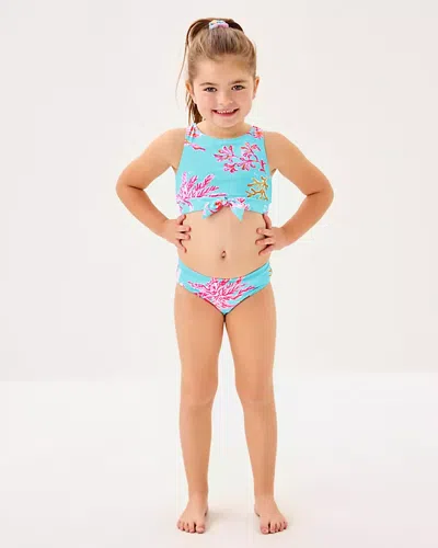 Lilly Pulitzer Upf 50+ Girls Tacoma Tankini Swim Set