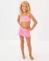 Lilly Pulitzer Upf 50+ Girls Topher Bikini Set In Rousseau Pink Tidepool Treasures Swim