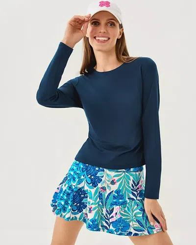 Lilly Pulitzer Upf 50+ Heston Long Sleeve Tee In Blue