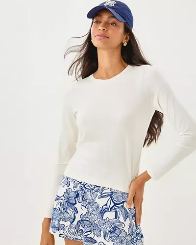 Lilly Pulitzer Upf 50+ Heston Long Sleeve Tee In White
