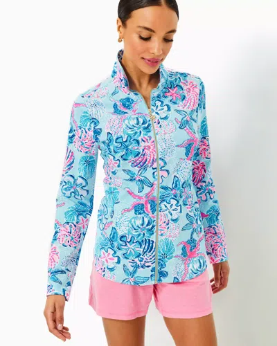 Lilly Pulitzer Upf 50+ Leona Zip-up Jacket In Multi Bahamas Beachcomber