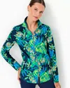 Lilly Pulitzer Upf 50+ Leona Zip-up Jacket In Multi The Hottest Spot