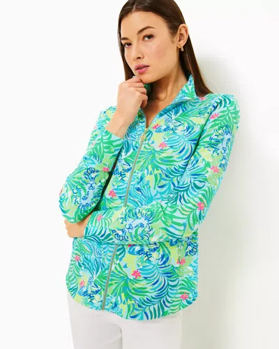 Lilly Pulitzer Upf 50+ Leona Zip-up Jacket In Green