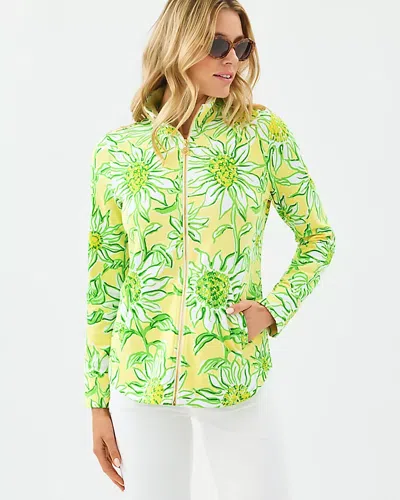 Lilly Pulitzer Upf 50+ Leona Zip-up Jacket In Green