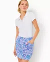 Lilly Pulitzer Upf 50+ Luxletic 17" Monica Skort In Calla Lilly Pink High Tides Good Vibes Golf