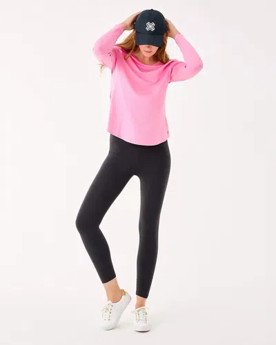 Lilly Pulitzer Upf 50+ Luxletic 24" Weekender High Rise Midi Legging In Black