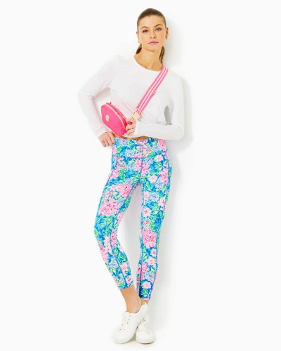 Lilly Pulitzer Upf 50+ Luxletic 24" Weekender High Rise Midi Legging In Multi Spring In Your Step