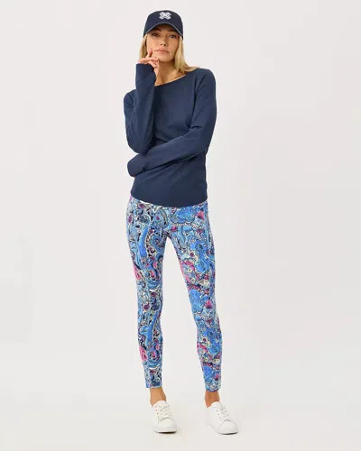 Lilly Pulitzer Upf 50+ Luxletic 25" Endurance High Rise Midi Legging In Blue