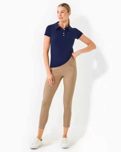 Lilly Pulitzer Upf 50+ Luxletic 28" Corso Pant In Evening Sand