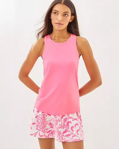 Lilly Pulitzer Upf 50+ Luxletic Aila Skort In Rousseau Pink Glisten In The Sun