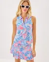 Lilly Pulitzer Upf 50+ Luxletic Alister Polo Top In Multi