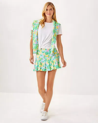 Lilly Pulitzer Upf 50+ Luxletic Annora Skort In Bluette Make Lemonade