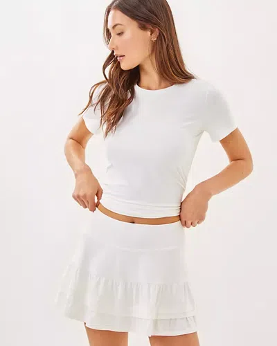 Lilly Pulitzer Upf 50+ Luxletic Aqualina Skort In Resort White