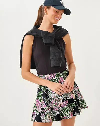 Lilly Pulitzer Upf 50+ Luxletic Barcelona High Rise Skort In Black