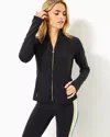 Lilly Pulitzer Upf 50+ Luxletic Breaker Jacket In Noir