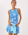 Lilly Pulitzer Upf 50+ Luxletic Candia Active Bra Tank Top In Blue
