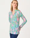 Lilly Pulitzer Upf 50+ Luxletic Cassi Popover In Animal Print