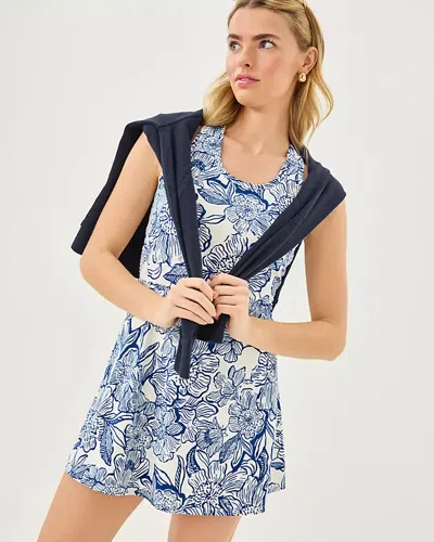 Lilly Pulitzer Upf 50+ Luxletic Forehand Active Dress In Blue