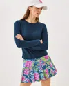 Lilly Pulitzer Upf 50+ Luxletic Freesia Pleated Skort In Blue