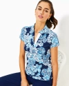 LILLY PULITZER UPF 50+ LUXLETIC FRIDA POLO TOP