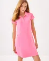 Lilly Pulitzer Upf 50+ Luxletic Frida Scallop Polo Dress In Rousseau Pink