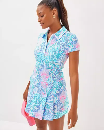Lilly Pulitzer Upf 50+ Luxletic Jessamy Dress In Multi Via Del Mar