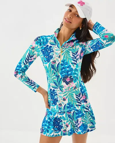 Lilly Pulitzer Upf 50+ Luxletic Justine Pullover In Blue