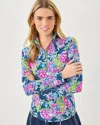Lilly Pulitzer Upf 50+ Luxletic Justine Pullover In Multi