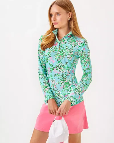 Lilly Pulitzer Upf 50+ Luxletic Justine Pullover In Multi Lil Sun Of A Bun