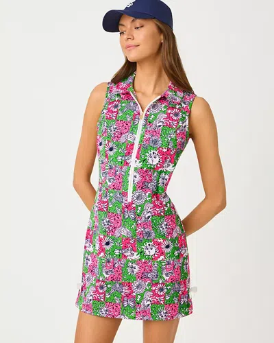 Lilly Pulitzer Upf 50+ Luxletic Kathy Bow Dress In Multi