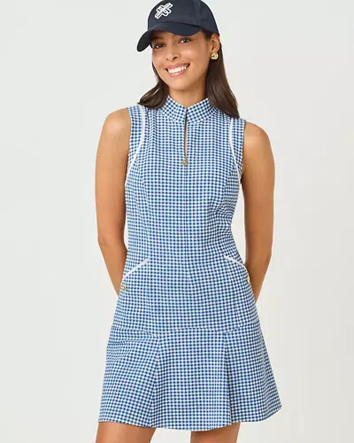 Lilly Pulitzer Kathy Flounce Dress Upf 50 In Blue