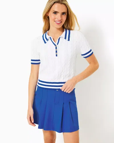 Lilly Pulitzer Upf 50+ Luxletic Kimika Skort In Martinique Blue