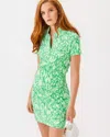 Lilly Pulitzer Upf 50+ Luxletic Love Active Dress In Fauna Green Tulip To Tango