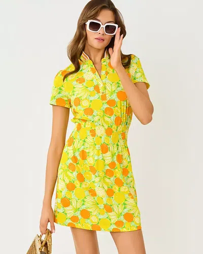 Lilly Pulitzer Upf 50+ Luxletic Love Active Dress In Gold