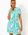 Lilly Pulitzer Upf 50+ Luxletic Love Active Dress In Resort White Just A Pinch