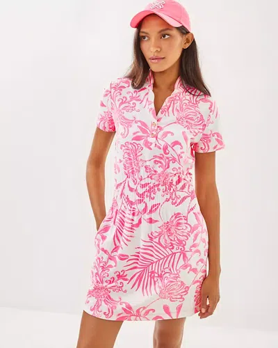 Lilly Pulitzer Upf 50+ Luxletic Love Active Dress In Rousseau Pink Glisten In The Sun