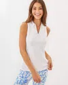 Shop Lilly Pulitzer Upf 50+ Luxletic Martina Polo In Resort White