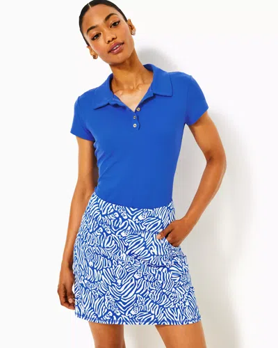 Lilly Pulitzer Upf 50+ Luxletic Maryana Skort In Martinique Blue Zee Bebe