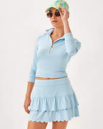 Lilly Pulitzer Upf 50+ Luxletic Miesha Scallop Skort In Bluette